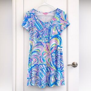 LILLY PULITZER  Women’s Tammy T-Shirt Dress in Multi Guilty Pleasure Swirl